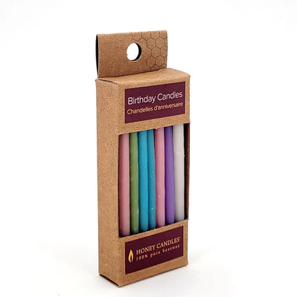 pastel beeswax birthday candles for kids 