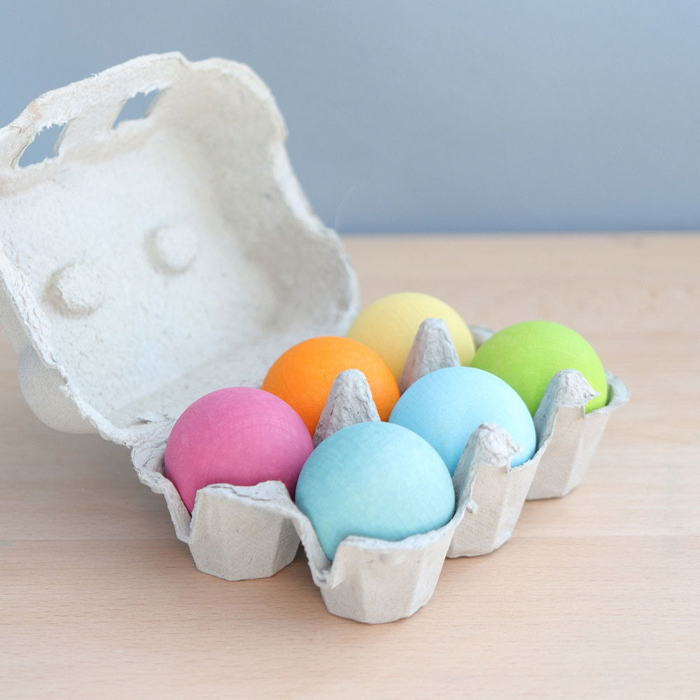 Grimm’s pastel wooden ball set available from a small shop in Canada 