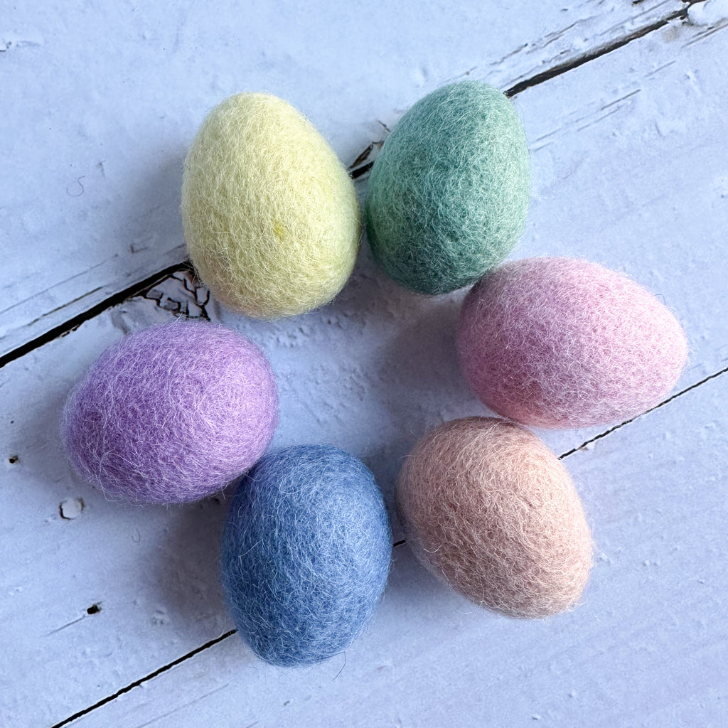 Felt Easter egg toys from a small shop in Canada 