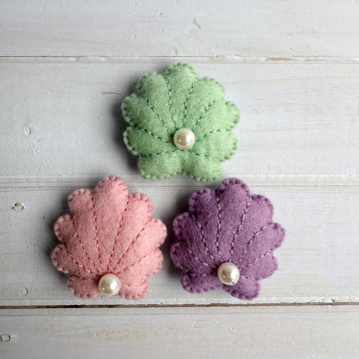 Felt Mermaid Shells – Sewing Seeds Play