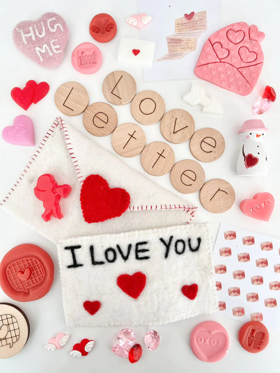 Pastel Candy Heart Stickers for Valentines Day