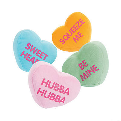 Plush Valentine Conversation Hearts 