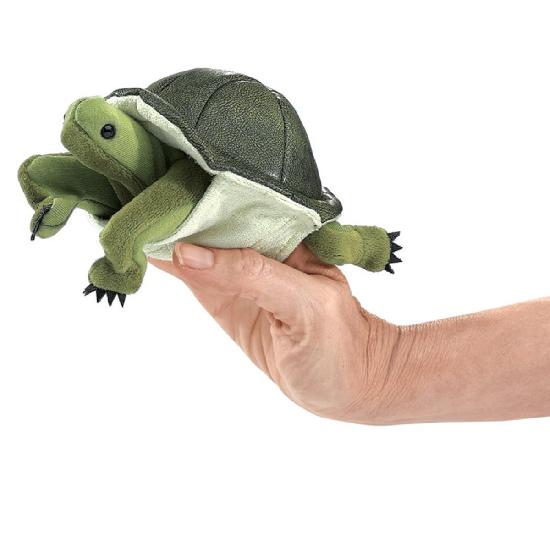 Folkmanis mini turtle finger puppet 