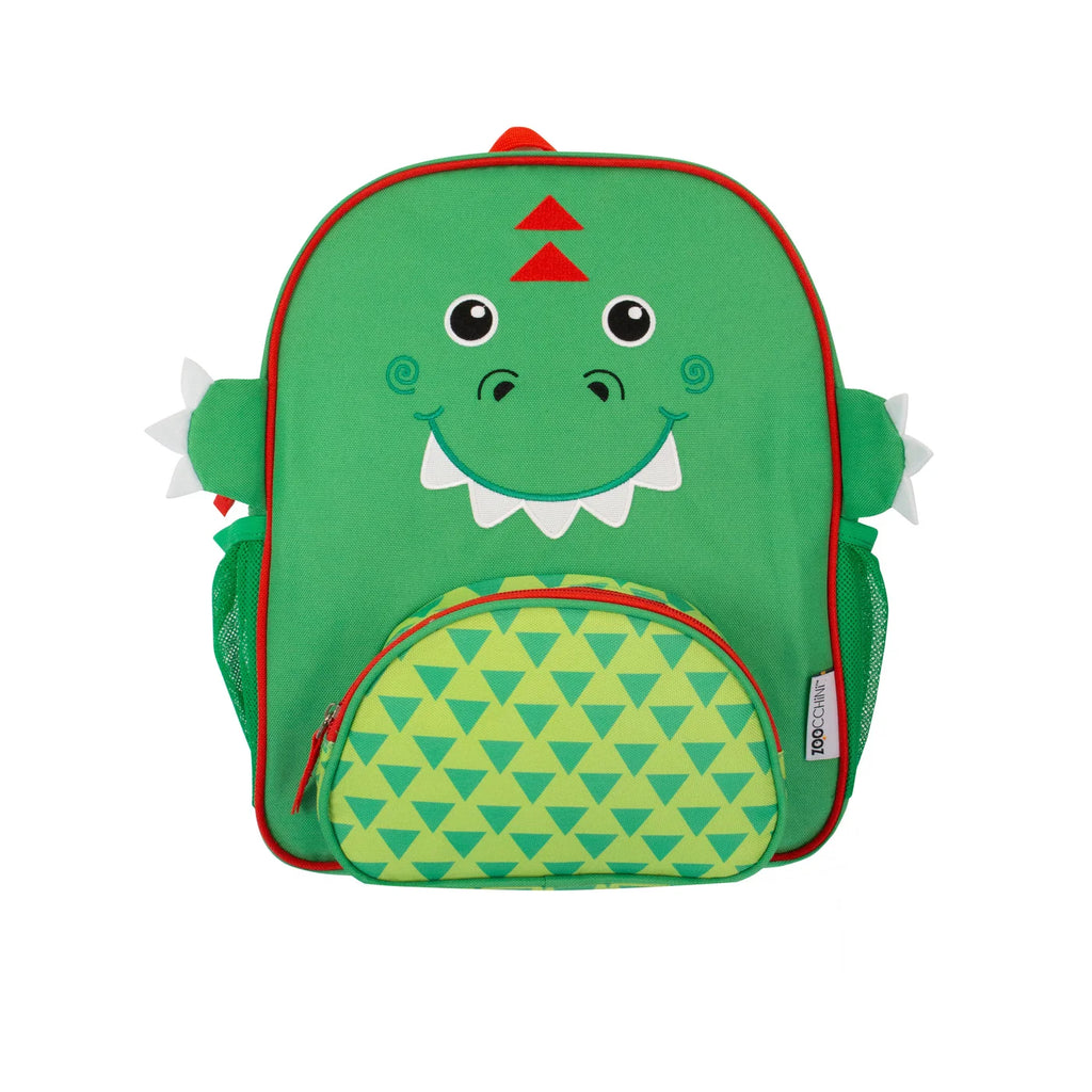 Zoocchini green Devin the dinosaur kids backpack sold by a small shop in Canada 