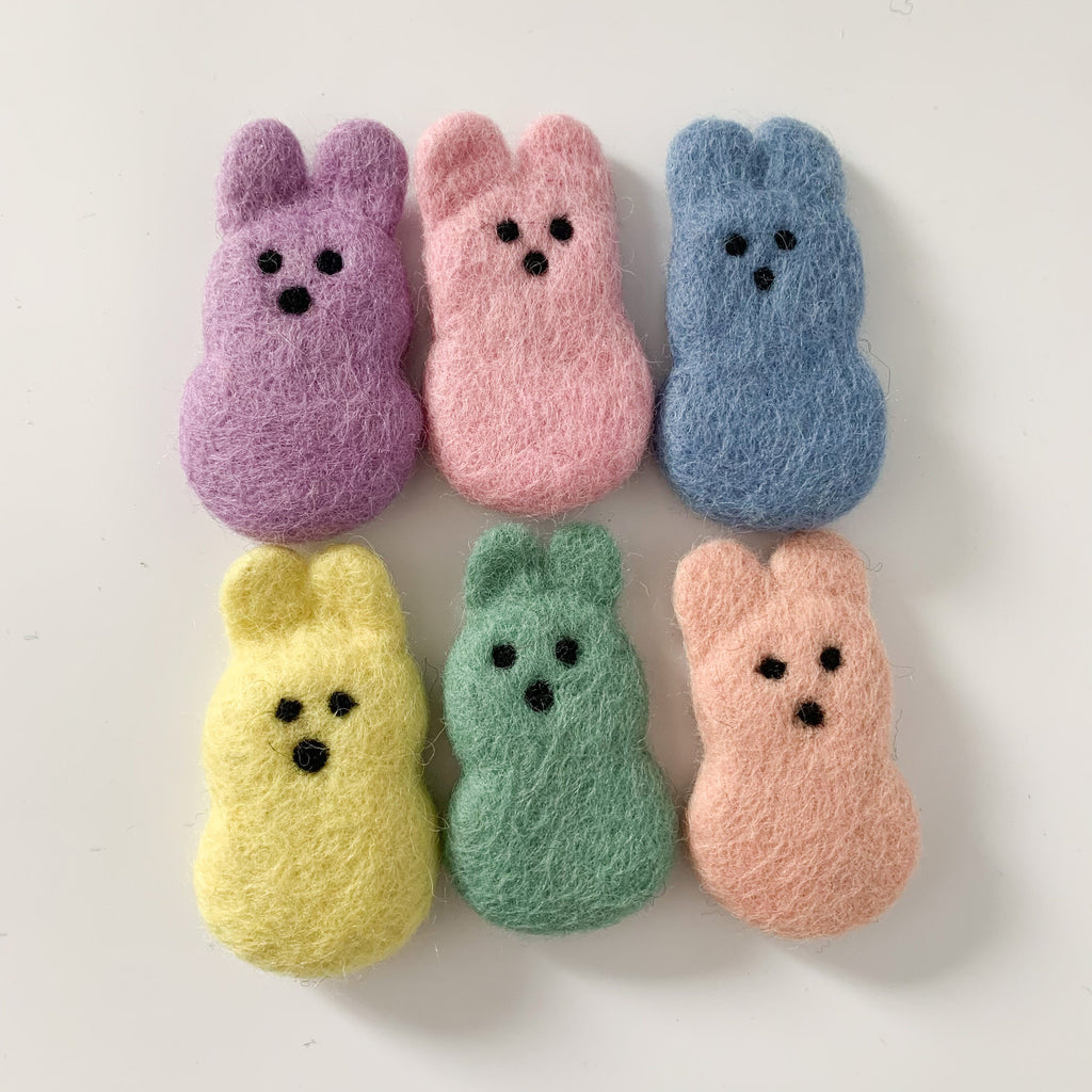 Felt peeps toys available from a small shop in Canada. 