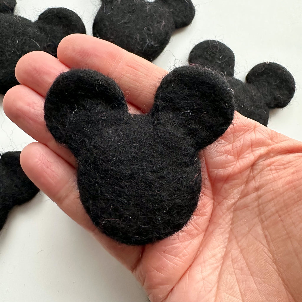 Felt Mickey Mouse face available from a small shop in Canada 
